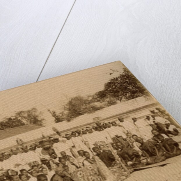 Devotions at the Arakan Pagoda, Mandalay, Burma, late 19th century by Felice Beato