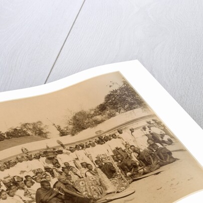 Devotions at the Arakan Pagoda, Mandalay, Burma, late 19th century by Felice Beato