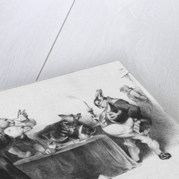 The London Conference, 1832 by Honore Daumier