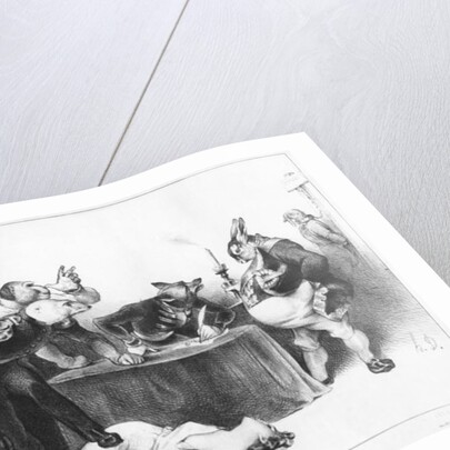 The London Conference, 1832 by Honore Daumier