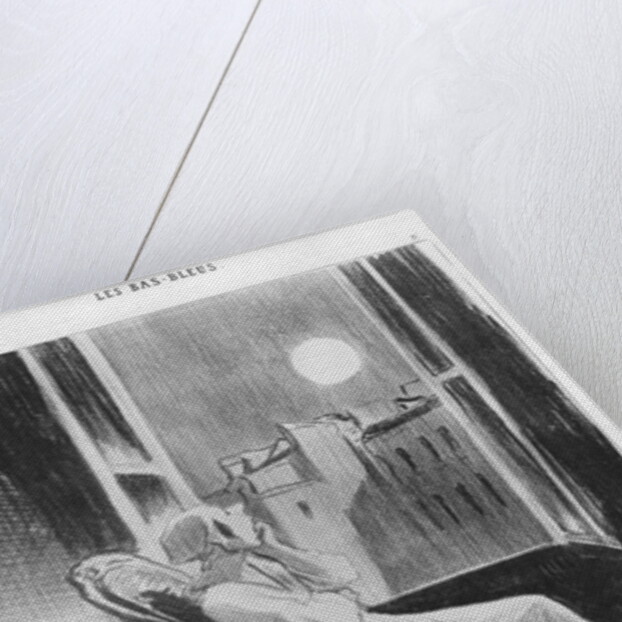 Series 'Les Bas-Bleus', O Moon!... by Honore Daumier