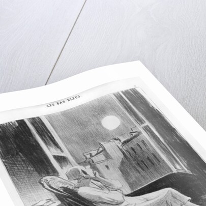 Series 'Les Bas-Bleus', O Moon!... by Honore Daumier