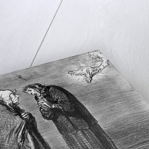 Series 'Actualites', the comet, Ah! ma pauv' madame Chaffarou by Honore Daumier