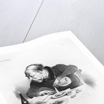 Series 'Galerie physionomique', Une lecture entrainante, An absorbing subject by Honore Daumier