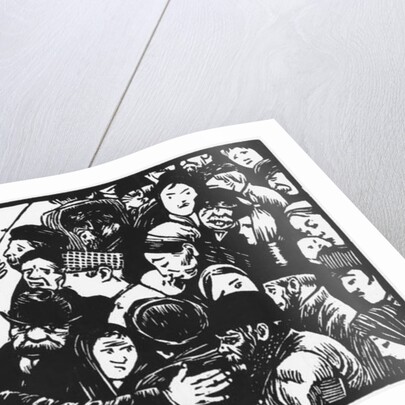 The Paris crowd, 1892 by Felix Edouard Vallotton