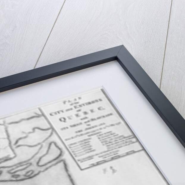 Ms A 224 f.8 Map of the city and environs of Quebec with its siege and blockade by the Americans by English School