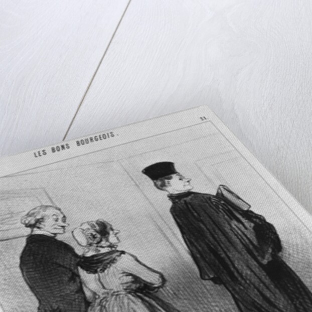 Series 'Les Bons Bourgeois', Isn't it marvellous to have a son who is a lawyer by Honore Daumier