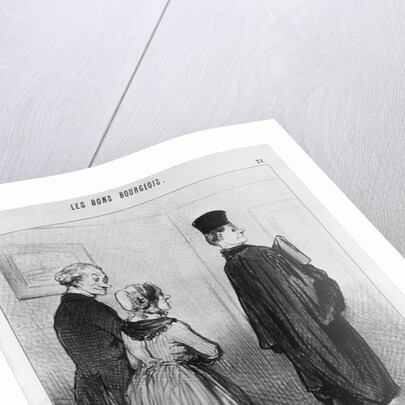 Series 'Les Bons Bourgeois', Isn't it marvellous to have a son who is a lawyer by Honore Daumier
