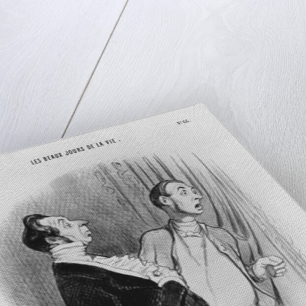 Series 'Les beaux jours de la vie', A new nobleman, plate 66 by Honore Daumier