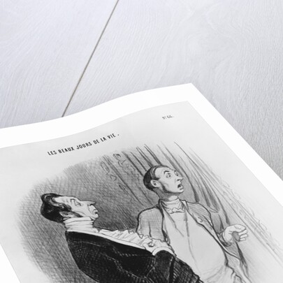 Series 'Les beaux jours de la vie', A new nobleman, plate 66 by Honore Daumier