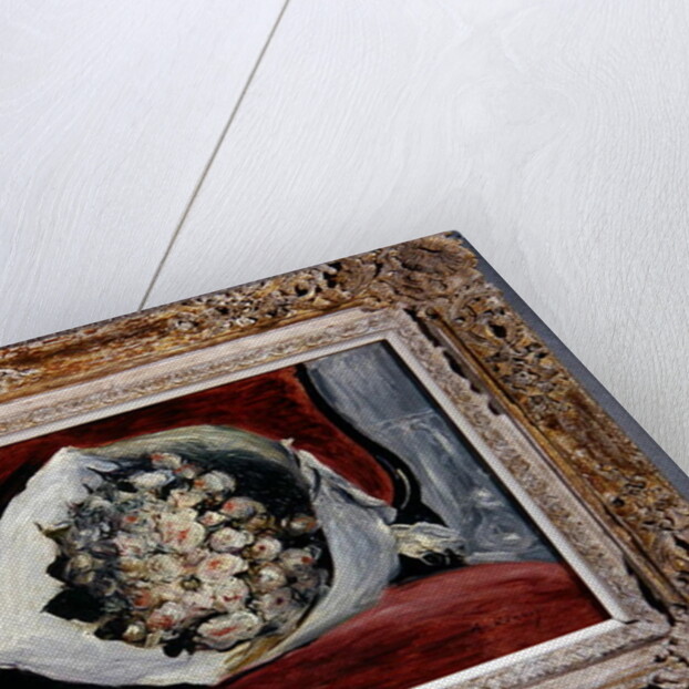 Bouquet in a theatre box, c.1878-80 by Pierre Auguste Renoir