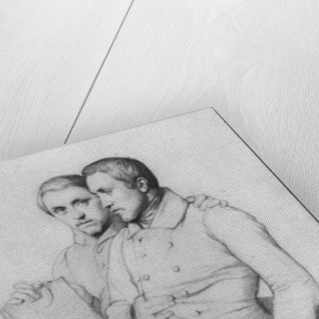 Double portrait of Hippolyte and Paul Flandrin, 1835 by Hippolyte Flandrin