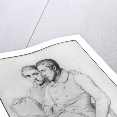 Double portrait of Hippolyte and Paul Flandrin, 1835 by Hippolyte Flandrin
