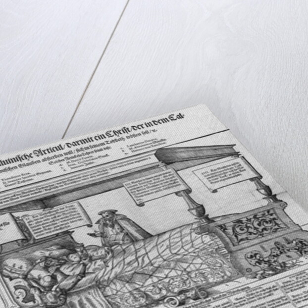 John Calvin on his death bed by Jacob Lederlein