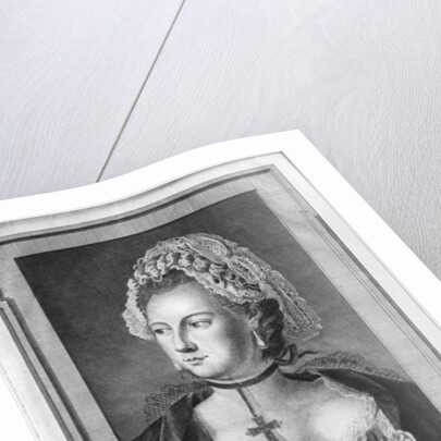 The Chevalier d'Eon, dressed as a woman by P. Jean Baptiste Bradel