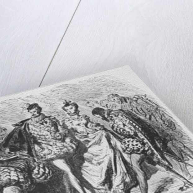 King and court by Gustave Dore