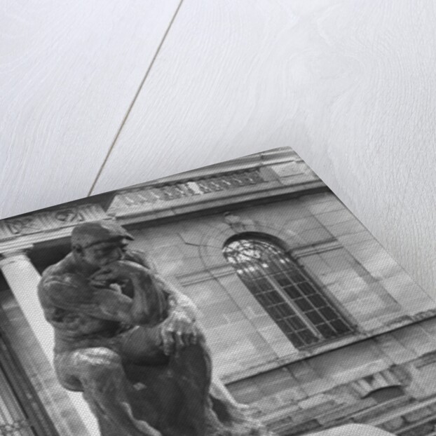 Statue of the Thinker on Auguste Rodin's tomb in the park of Villa des Brillants by Auguste Rodin