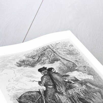 Spanish Contrabandista of Ronda and his Maja, engraved by Felix Jean Gauchard by Gustave (after) Dore