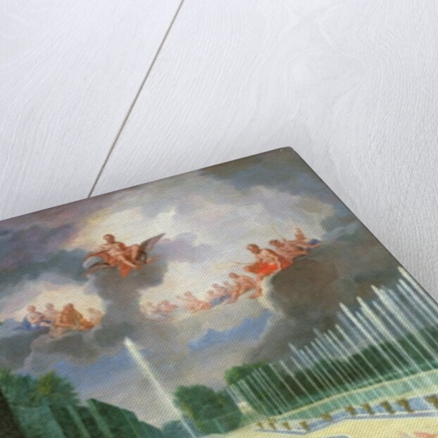 The Groves of Versailles. View of the Dragon Pool and the Pool of Neptune, with Apollo slaying Python by Jean the Younger Cotelle