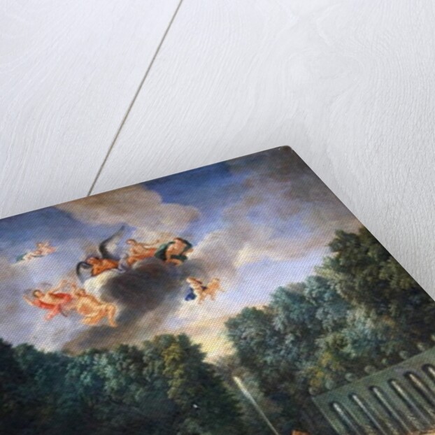 The Groves of Versailles. View of the Amphitheatre and the Water theatre with Venus surrounded by the hours in the presence of Uranus by Jean the Younger Cotelle