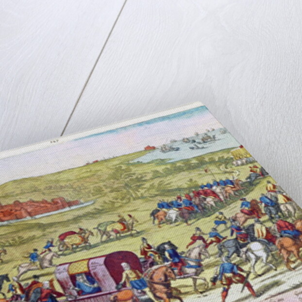 The Duke of Alba, recalled to Spain, leaving Brussels, 1573 by Franz Hogenbergh