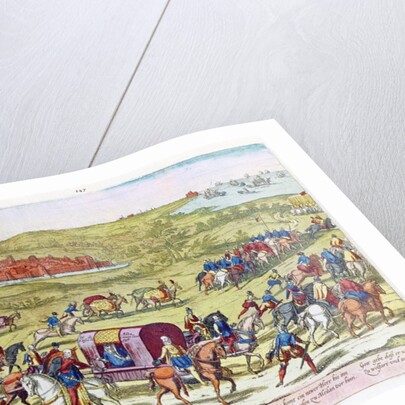 The Duke of Alba, recalled to Spain, leaving Brussels, 1573 by Franz Hogenbergh