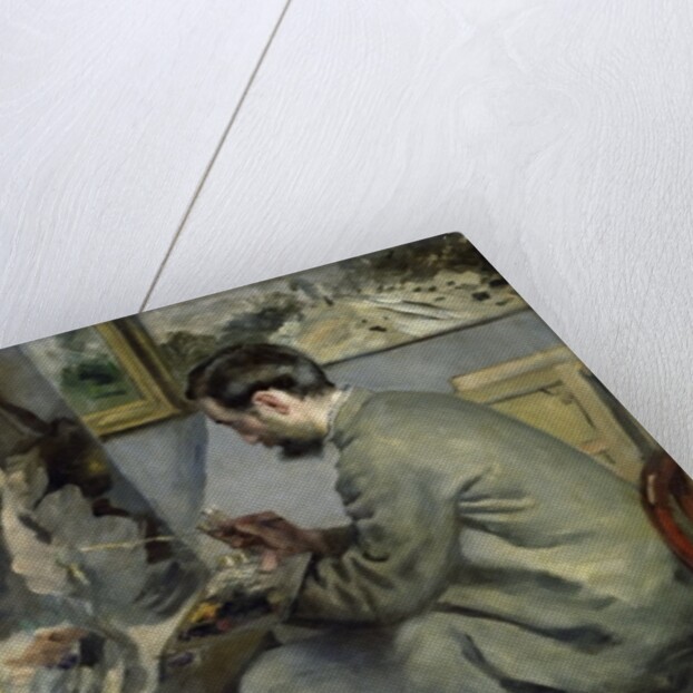 Frederic Bazille at his Easel, 1867 by Pierre Auguste Renoir