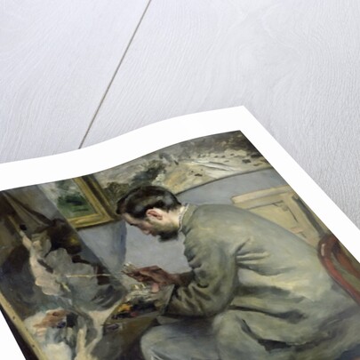 Frederic Bazille at his Easel, 1867 by Pierre Auguste Renoir