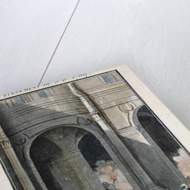 Events of the 5th of October 1789: The Women want to hang the Priest Lefevre by Jean-Francois Janinet