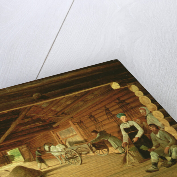 The Threshing Floor, 1821 by Aleksei Gavrilovich Venetsianov