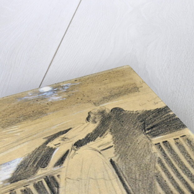 Jeanne Hugo and Jean Charcot at Hauteville House, Guernsey by Paul Cesar Helleu