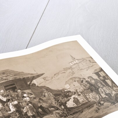 Bulgarians near Varna, printed by Lemercier, Paris by Jules Joseph Augustin Laurens