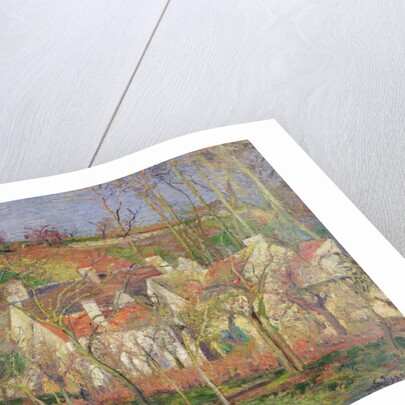 The Red Roofs, or Corner of a Village, Winter, 1877 by Camille Pissarro