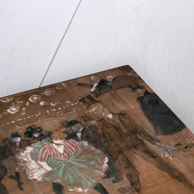 Dancing at the Moulin Rouge: La Goulue and Valentin le Desosse 1895 by Henri de Toulouse-Lautrec