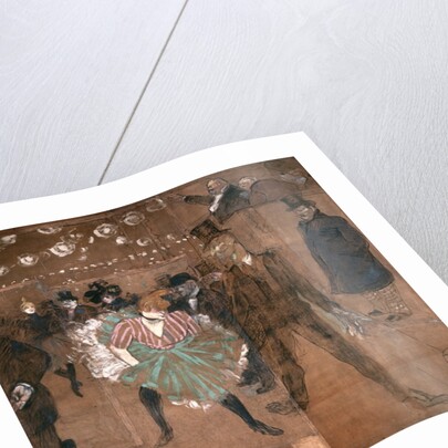 Dancing at the Moulin Rouge: La Goulue and Valentin le Desosse 1895 by Henri de Toulouse-Lautrec