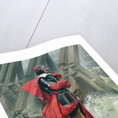 Cardinal Richelieu on the sea wall at La Rochelle, 1881 by Henri-Paul Motte