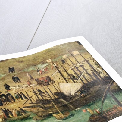 The Port of Seville, c.1590 by Alonso Sanchez Coello