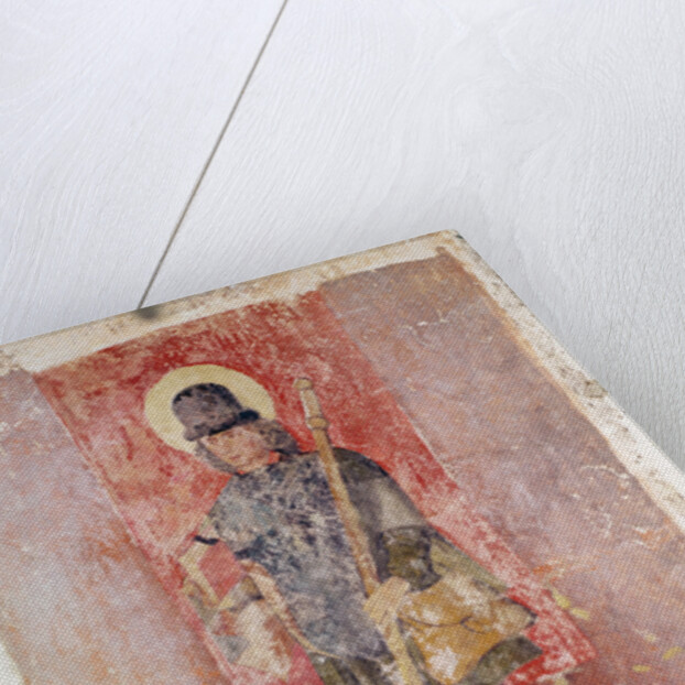 St. Brendan of Ireland, mural from the crypt, c.1480-1540 by School Flemish
