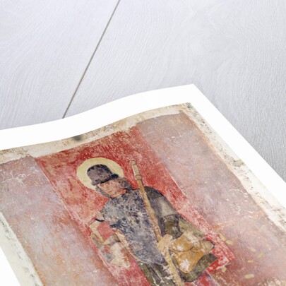 St. Brendan of Ireland, mural from the crypt, c.1480-1540 by School Flemish