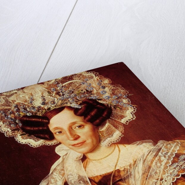 Portrait of Barbara Smetanova, mother of Federic Smetana by Antonin Machek