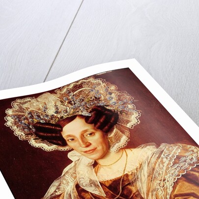 Portrait of Barbara Smetanova, mother of Federic Smetana by Antonin Machek