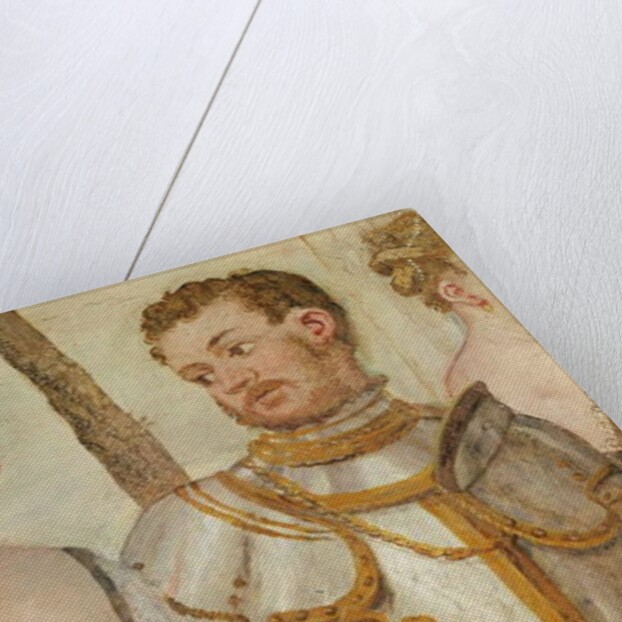 Invitation to the Dance, detail of two heads, 1570 by Giovanni Antonio Fasolo