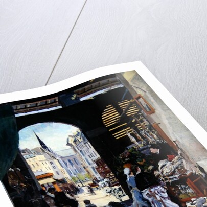 The Carmes Market, Rue Maubert by Emile Antoine Guillier