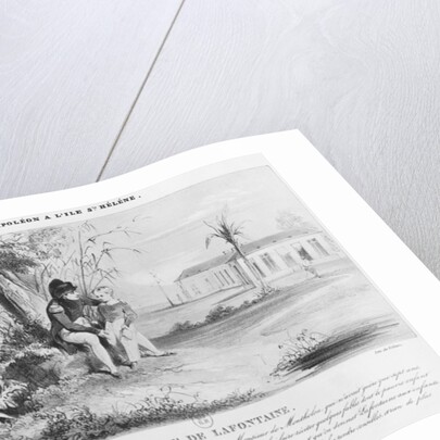 Napoleon I on the island of St. Helena, explaining the Fables of Jean de La Fontaine to Tristan de Montholon by Karl Loeillot-Hartwig