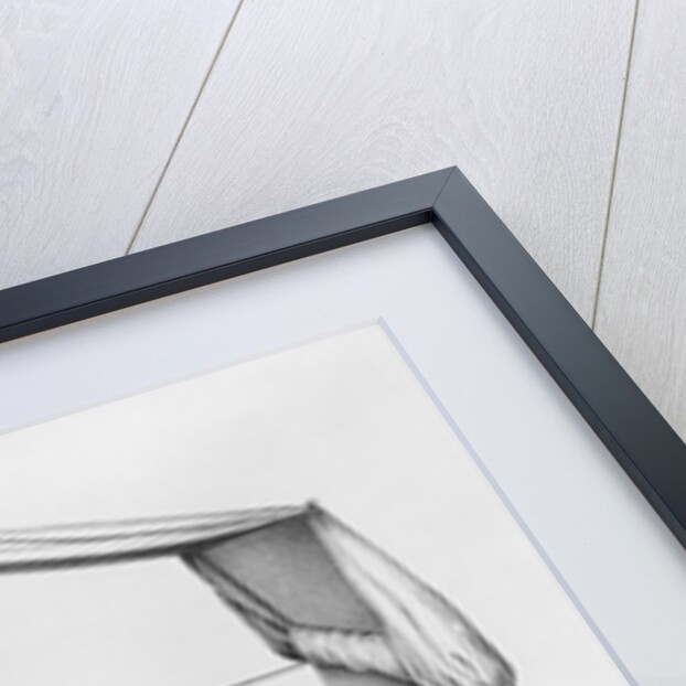 Sketch of Napoleon I on his deathbed drawn at St. Helena by Capitaine Marryal by French School