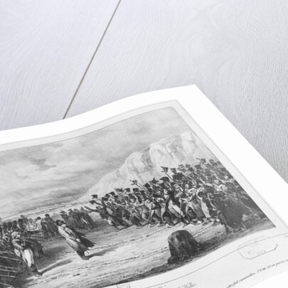 Napoleon I returning from Elba on 6th March 1815, 1833 by Joseph-Louis Hippolyte Bellange (after)