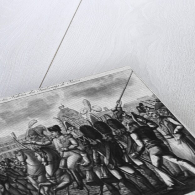 Napoleon I reviewing the Federes of the Parisian suburbs at the Tuileries by French School