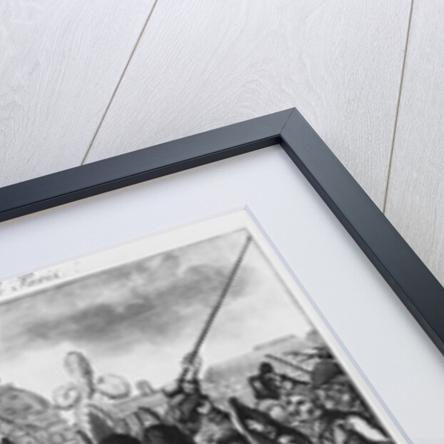 Napoleon I reviewing the Federes of the Parisian suburbs at the Tuileries by French School