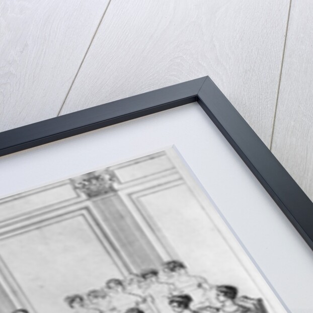 Sketch depicting Napoleon I and the sovereigns at the ball given by the city of Paris on 4th December 1809 by Adrien Pierre Francois Godefroy