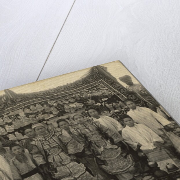 Theatre company, Burma, c.1910 by English Photographer